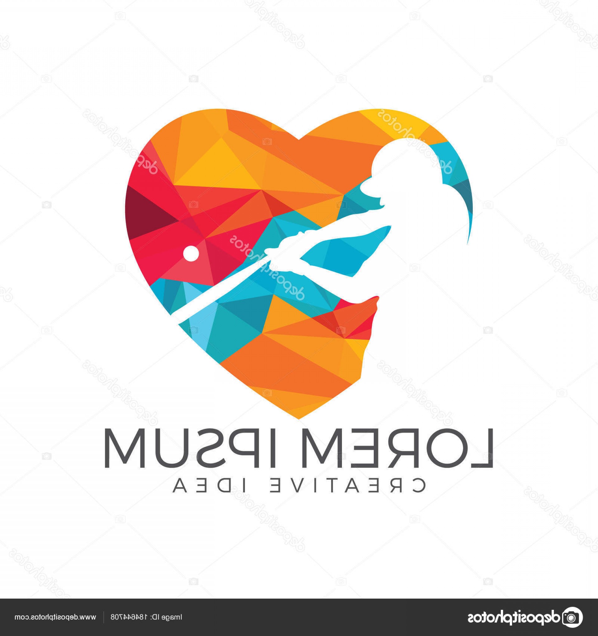 1920x2040 Softball Heart Vector Lazttweet