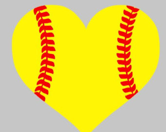 340x270 Softball Clipart Heart ~ Frames ~ Illustrations ~ Hd Images