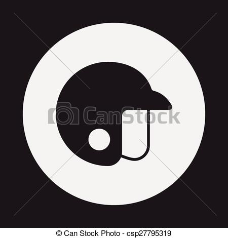 450x470 Baseball Helmet Icon Vector Clip Art