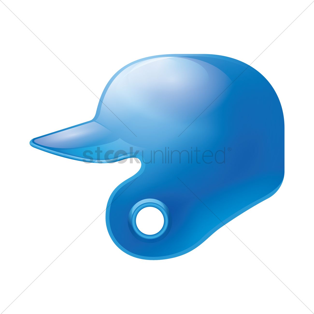 1300x1300 Baseball Helmet Vector Image