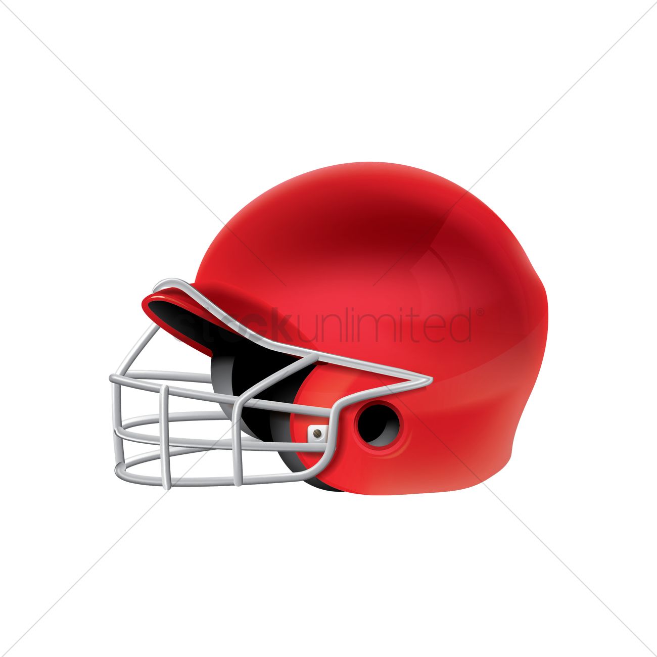 1300x1300 Baseball Helmet Vector Image