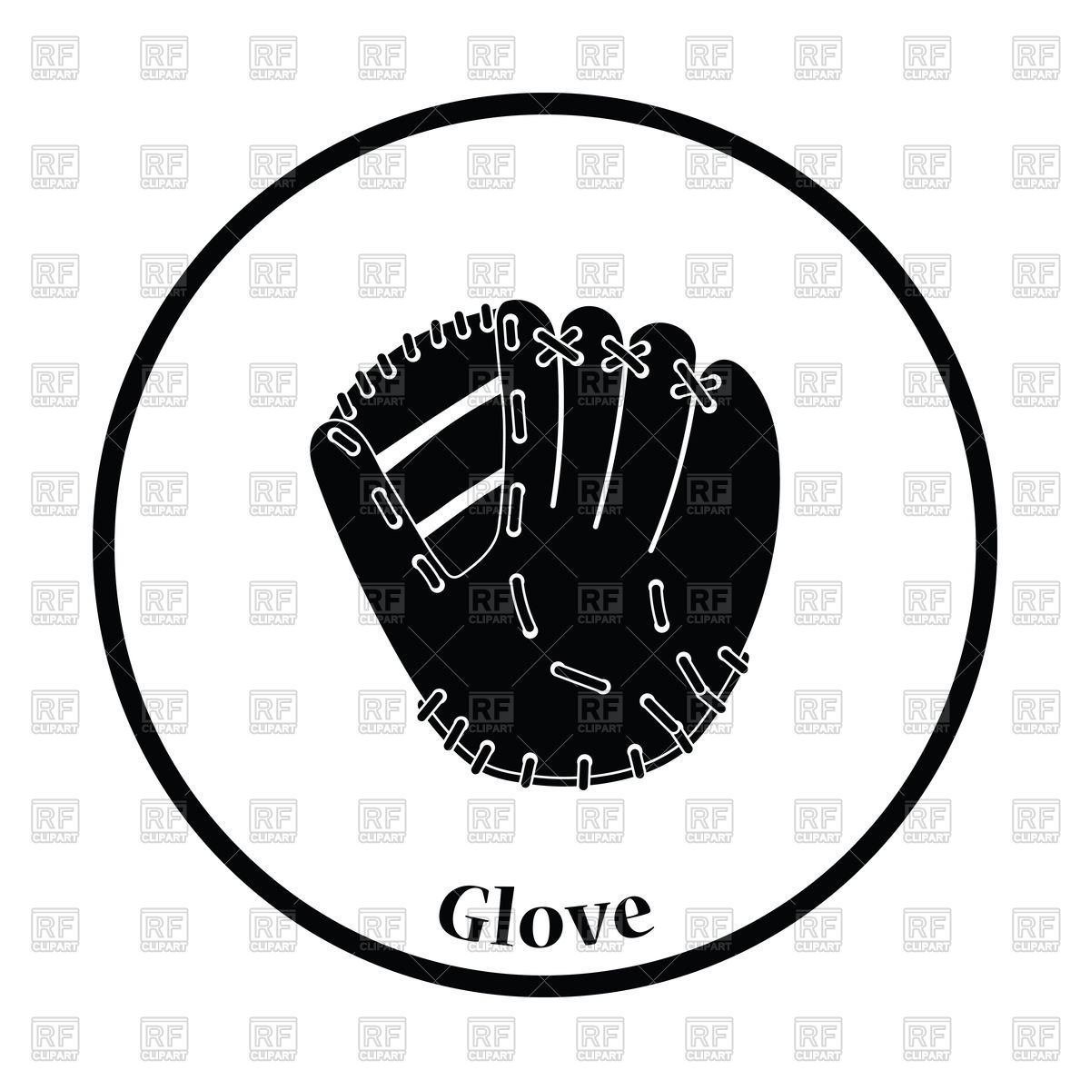1200x1200 Baseball Glove Icon Vector Image Vector Artwork Of Sport And