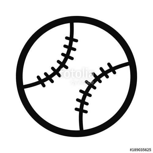 500x500 Sport Equipment Simple Baseball Icon Stock Image And Royalty Free