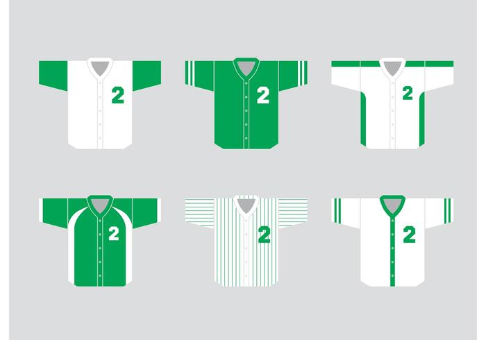 700x490 Baseball Jersey Vectors