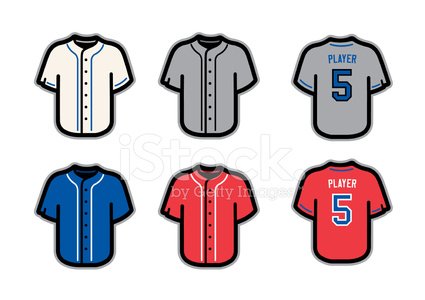 425x300 Baseball Jersey Stock Vectors
