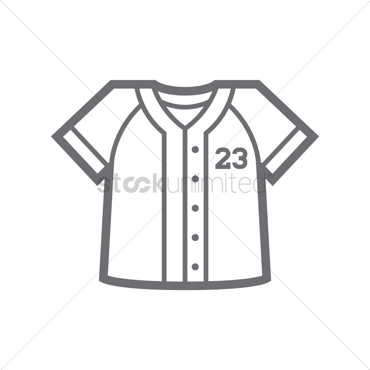 1300x1300 Baseball Jersey Vector Image