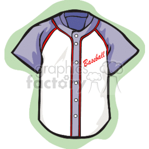300x300 Royalty Free Baseball Jersey 168475 Vector Clip Art Image