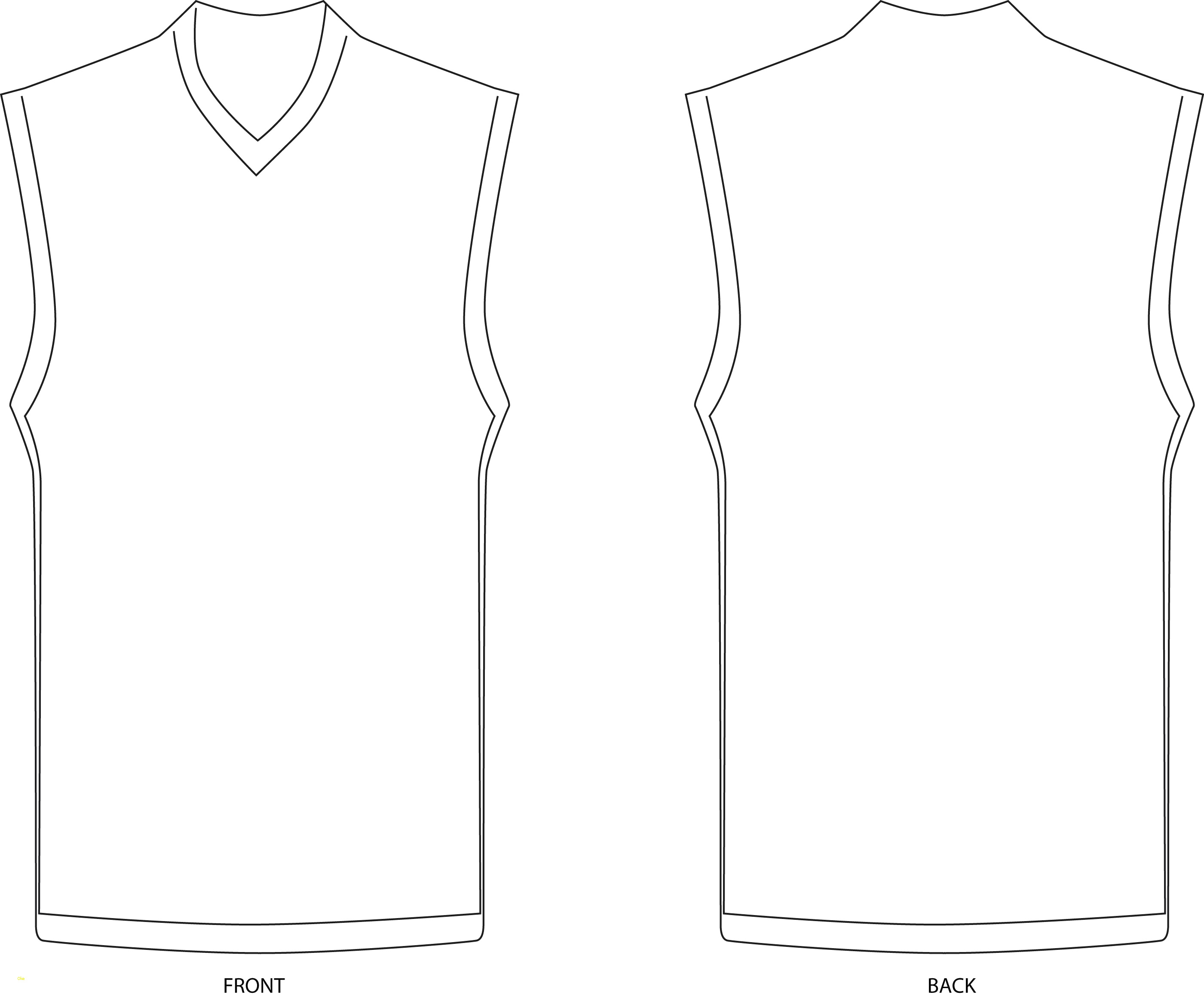2801x2323 Baseball Jersey Vector Template