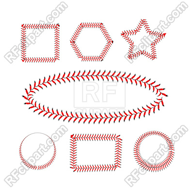 400x391 Baseball Lace Frames Vector Image Vector Artwork Of Sport And