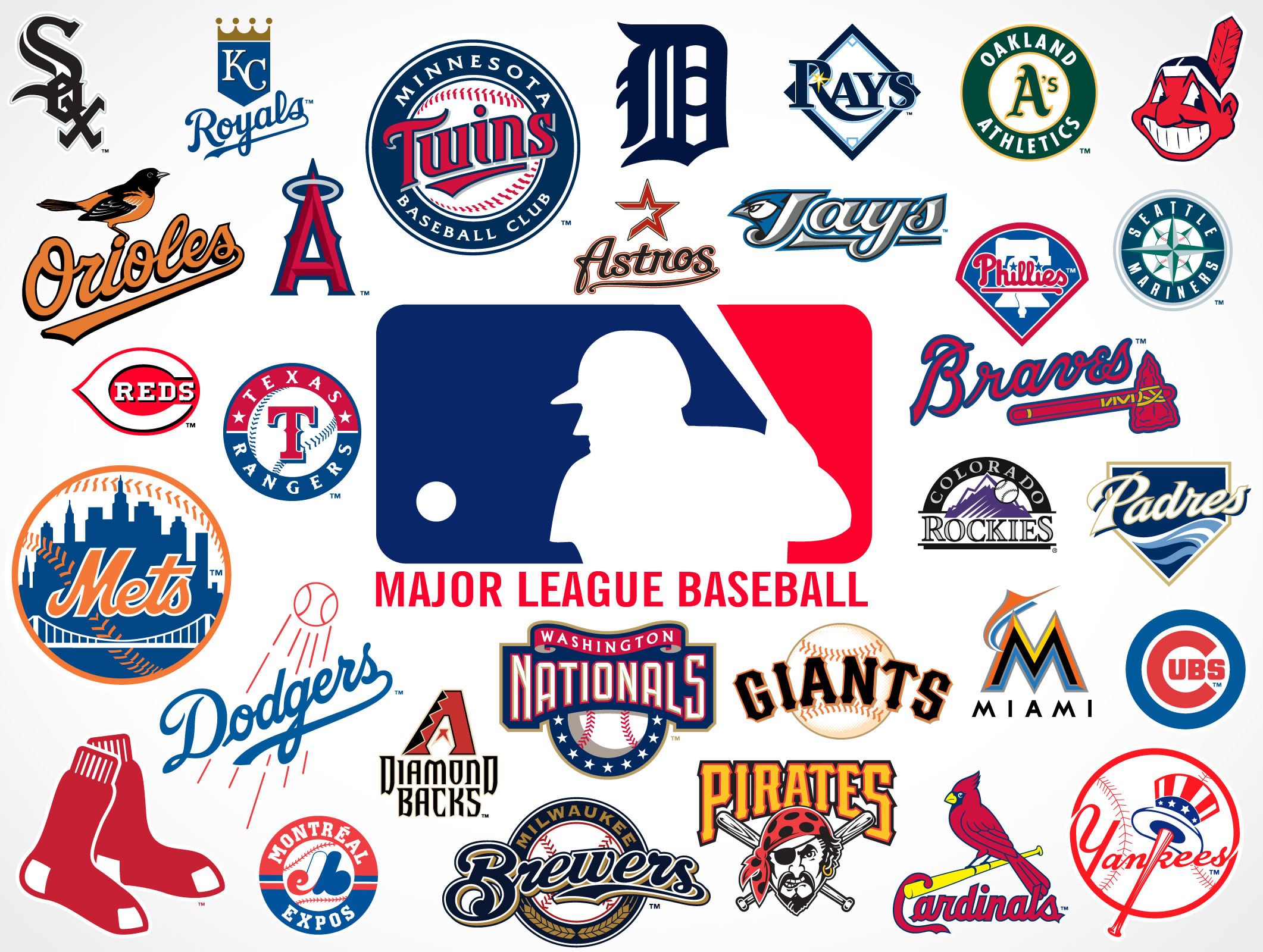 2122x1600 Major League Baseball Team Logos Market Your Psd Mockups For Logos