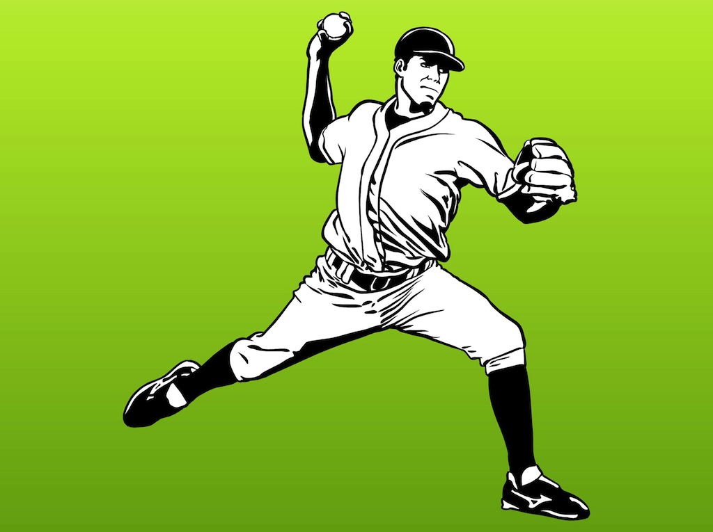 1024x765 Baseball Player Vector Art Amp Graphics