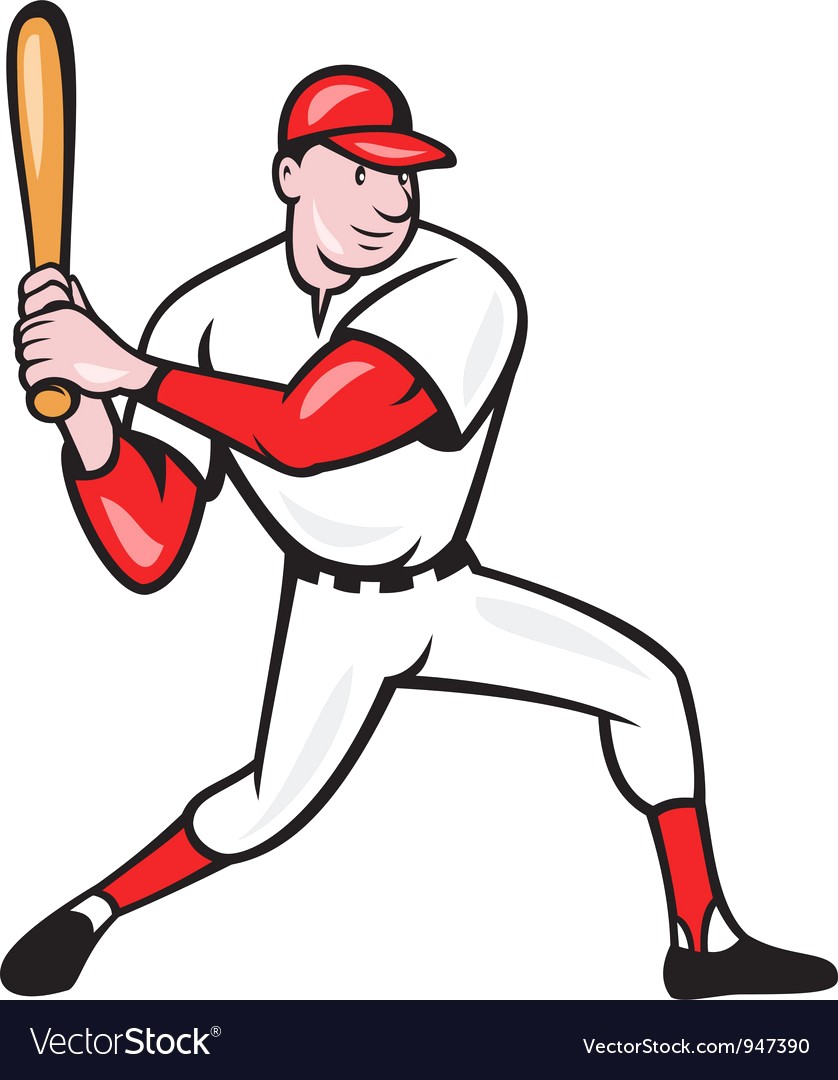 838x1080 American Baseball Player Batting Cartoon Vector 947390 10