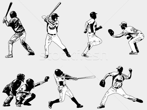600x451 Baseball Players Set
