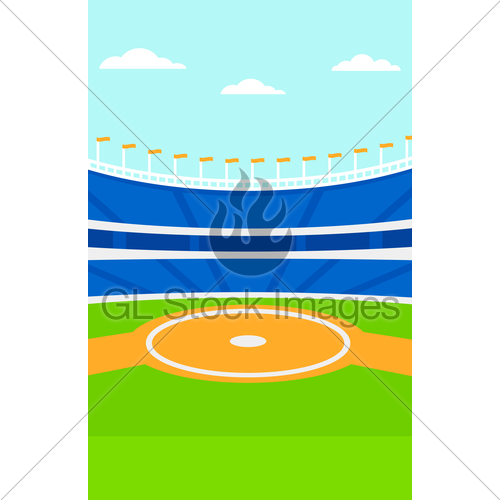 500x500 Background Of Baseball Stadium. Gl Stock Images