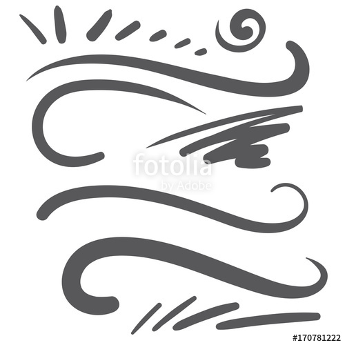 500x500 Black Squiggle Swoosh Text Font Tail
