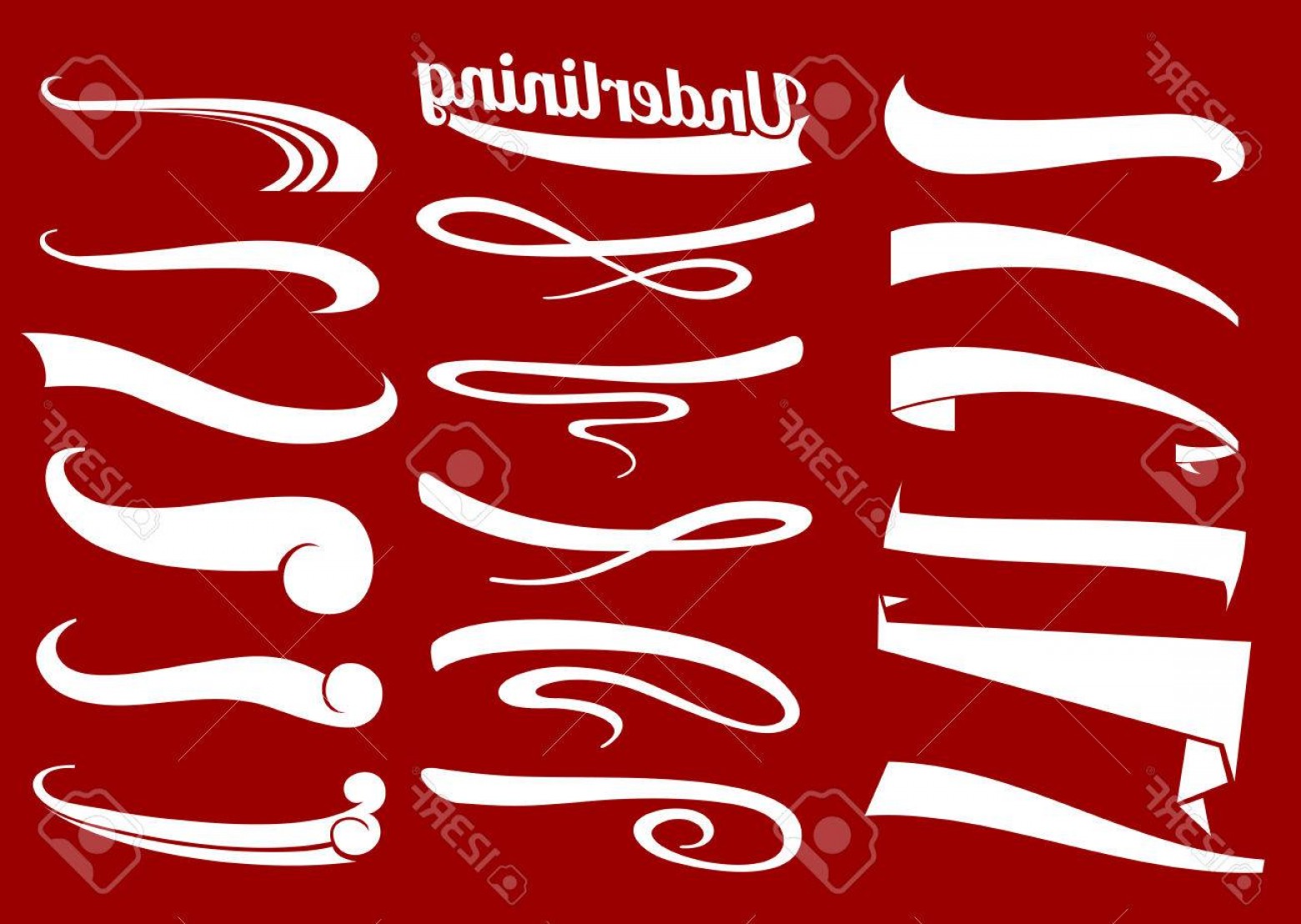 1560x1108 Photostock Vector Hand Lettering Underlines Baseball Tee Vector
