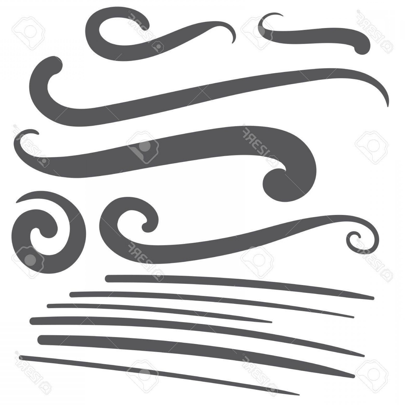 1560x1560 Photostock Vector Black Squiggle Swoosh Text Font Tail For
