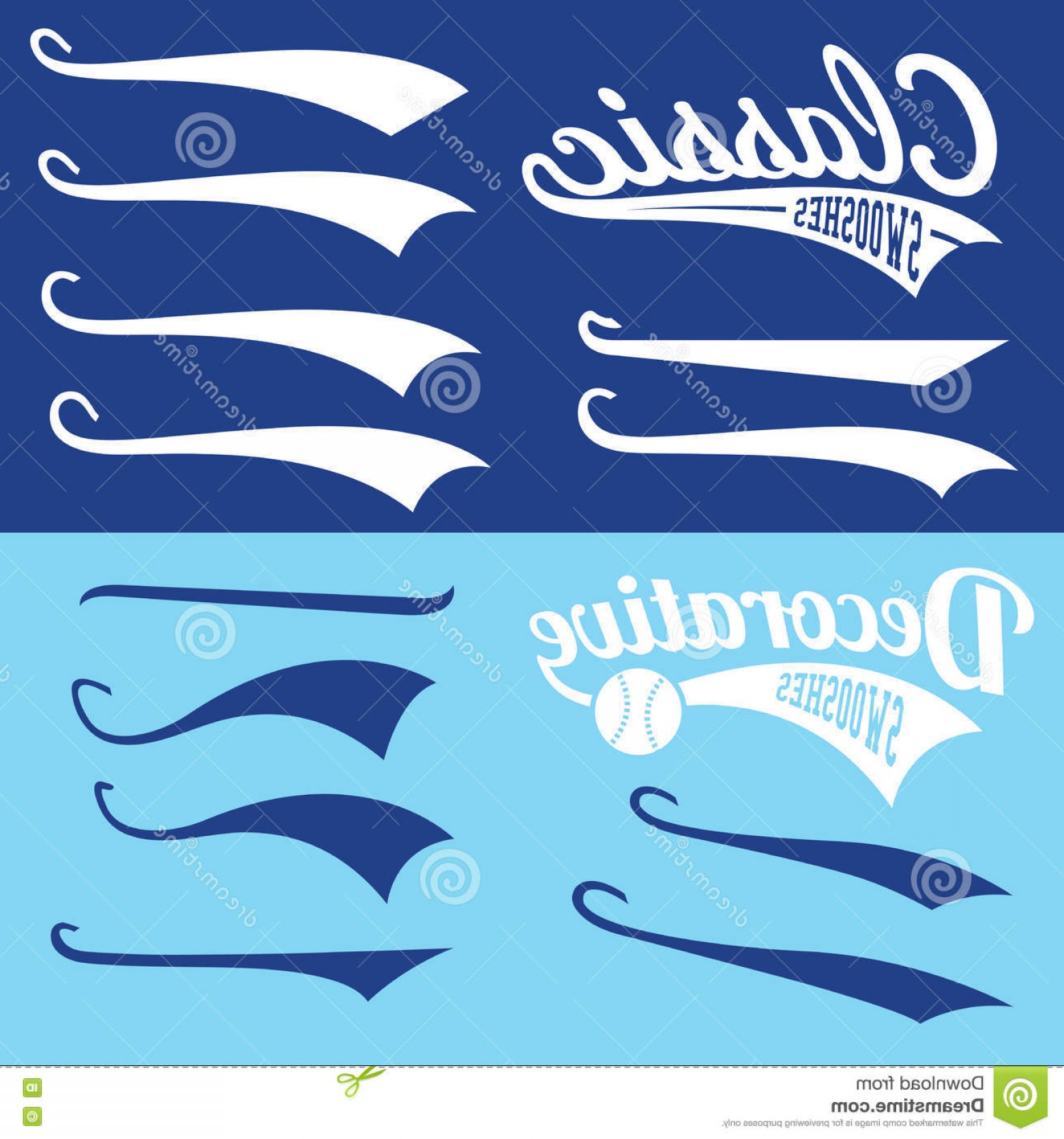 1560x1668 Stock Illustration Vector Swooshes Typography Swishes Swashes