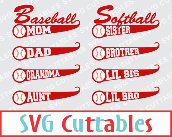 570x456 Baseball Softball Svg Text Tail Vector Digital Cut File Etsy