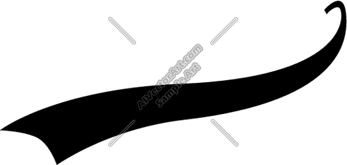 500x239 Baseball Swoosh Clip Art