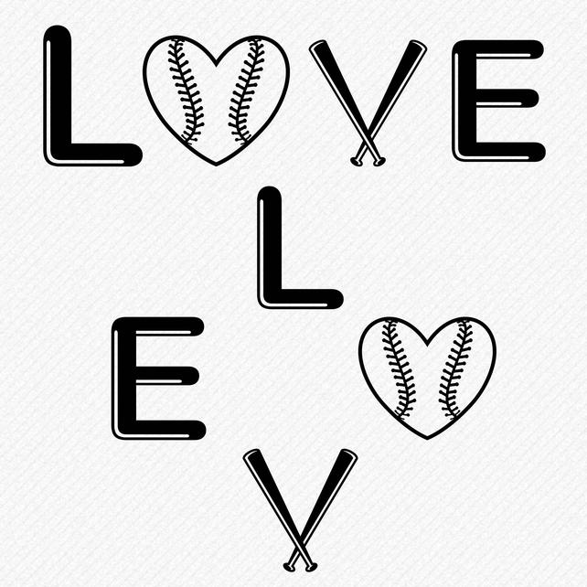 642x642 Love Baseball Svg Baseball Words Svg Love Baseball Etsy