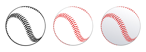 500x177 Baseball Vectors Graphic Free Download