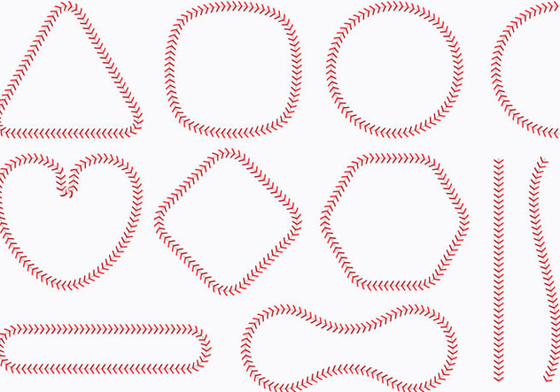 632x443 Baseball Lace Shapes Free Vector Download 344673 Cannypic