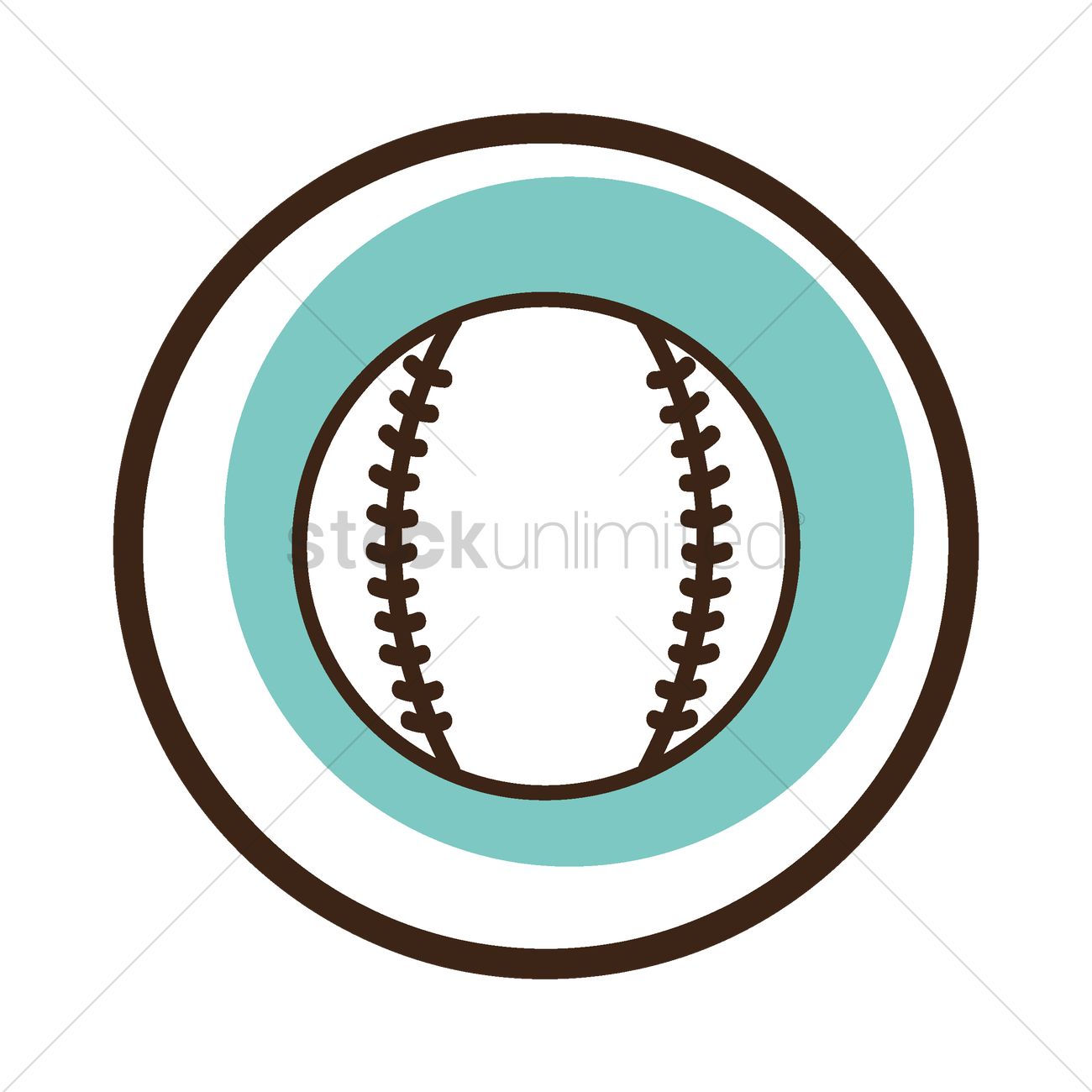 1300x1300 Free Baseball Vector Image