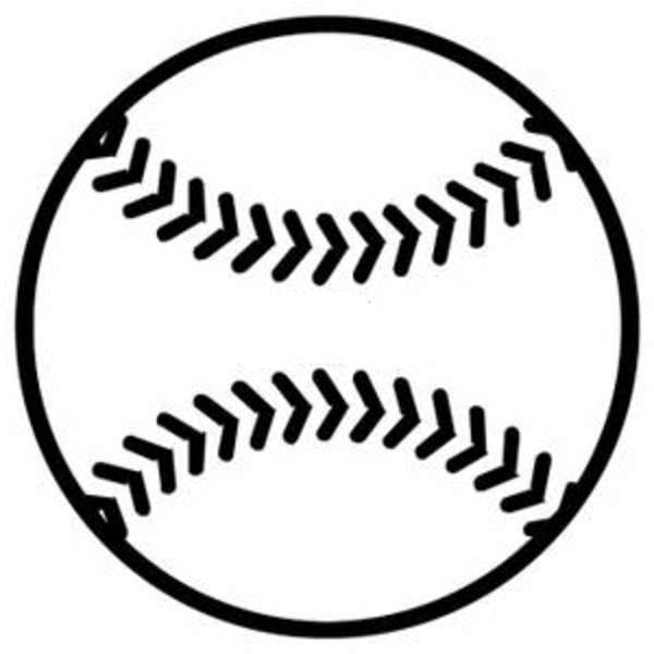 600x600 Collection Of Baseball Clipart Black And White Free High