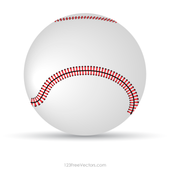 340x340 Baseball Vector Clipart 123freevectors