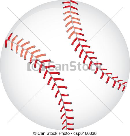 450x470 Baseball Vector. Baseball Ball Isolated Over White Background. Vector.