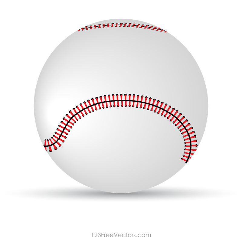 800x800 Baseball Vector Clipart 123freevectors