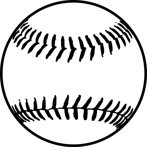 600x600 Baseball Black And White Stock Images Free Vector