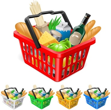 370x368 Shopping Basket Vector Free Vector Download (1,928 Free Vector