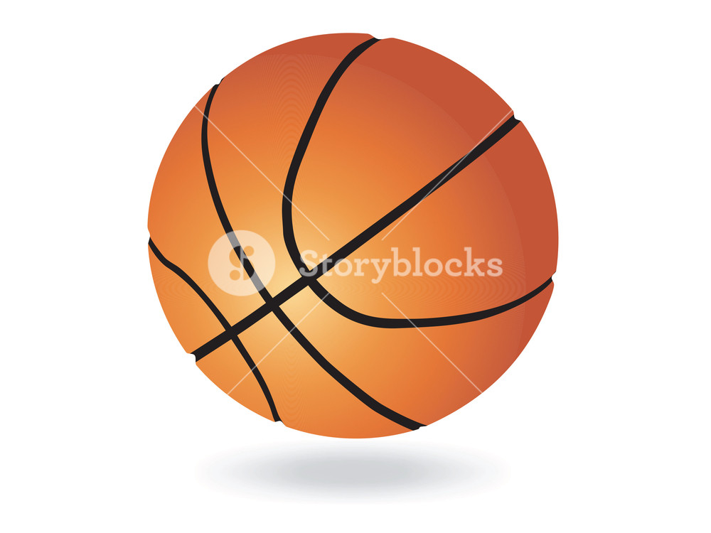 1000x750 Vector Basketball Ball Royalty Free Stock Image