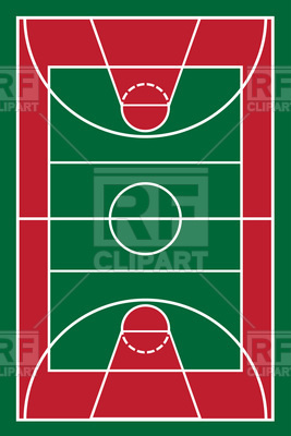 267x400 Basketball Court Vector Image Vector Artwork Of Sport And