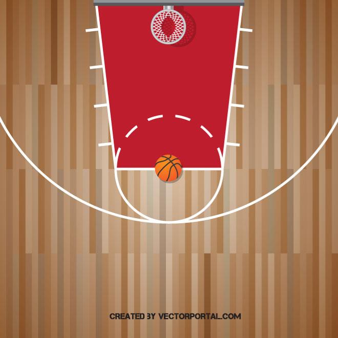 660x660 Basketball Court Vector Graphics