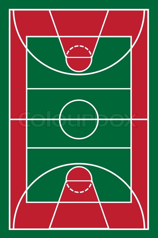 533x800 Basketball Court Vector Illustration Stock Vector Colourbox