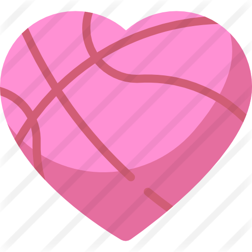 512x512 Collection Of Free Basketball Vector Heart. Download On Ubisafe