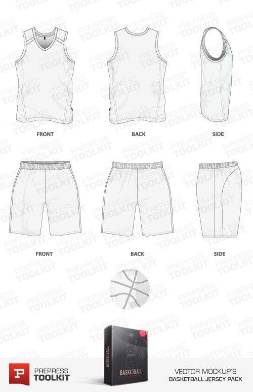500x772 Basketball Jersey And Basketball Uniform Vector Mockup Template Pack