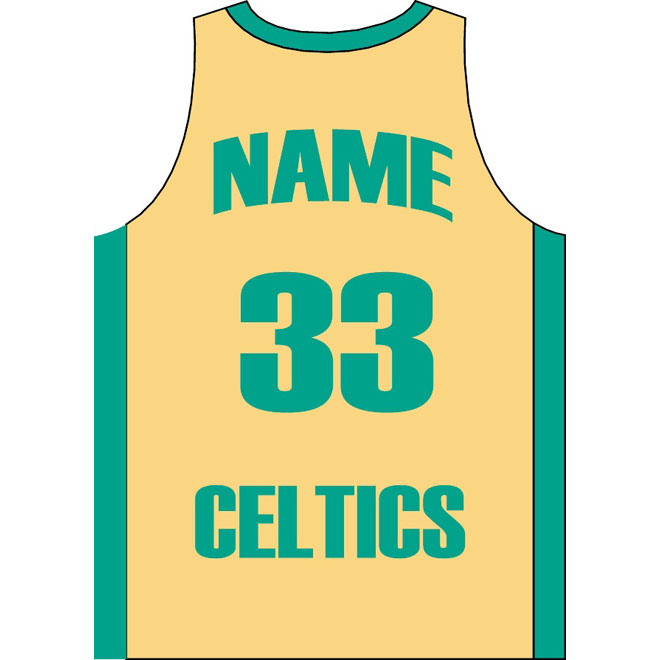 660x660 Basketball Jersey Celtics Vector Image