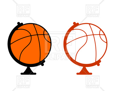 400x311 Globe Basketball Logo Vector Image Vector Artwork Of Icons And