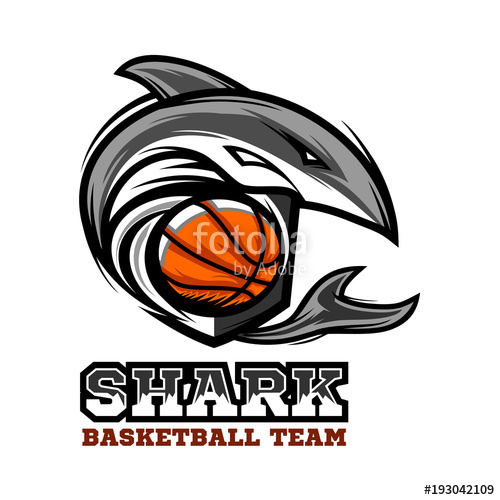 500x500 Shark Basketball Logo Vector 01 Stock Image And Royalty Free