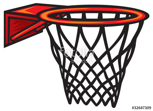 500x362 Basketball Hoop. Vector Illustration Stock Image And Royalty Free