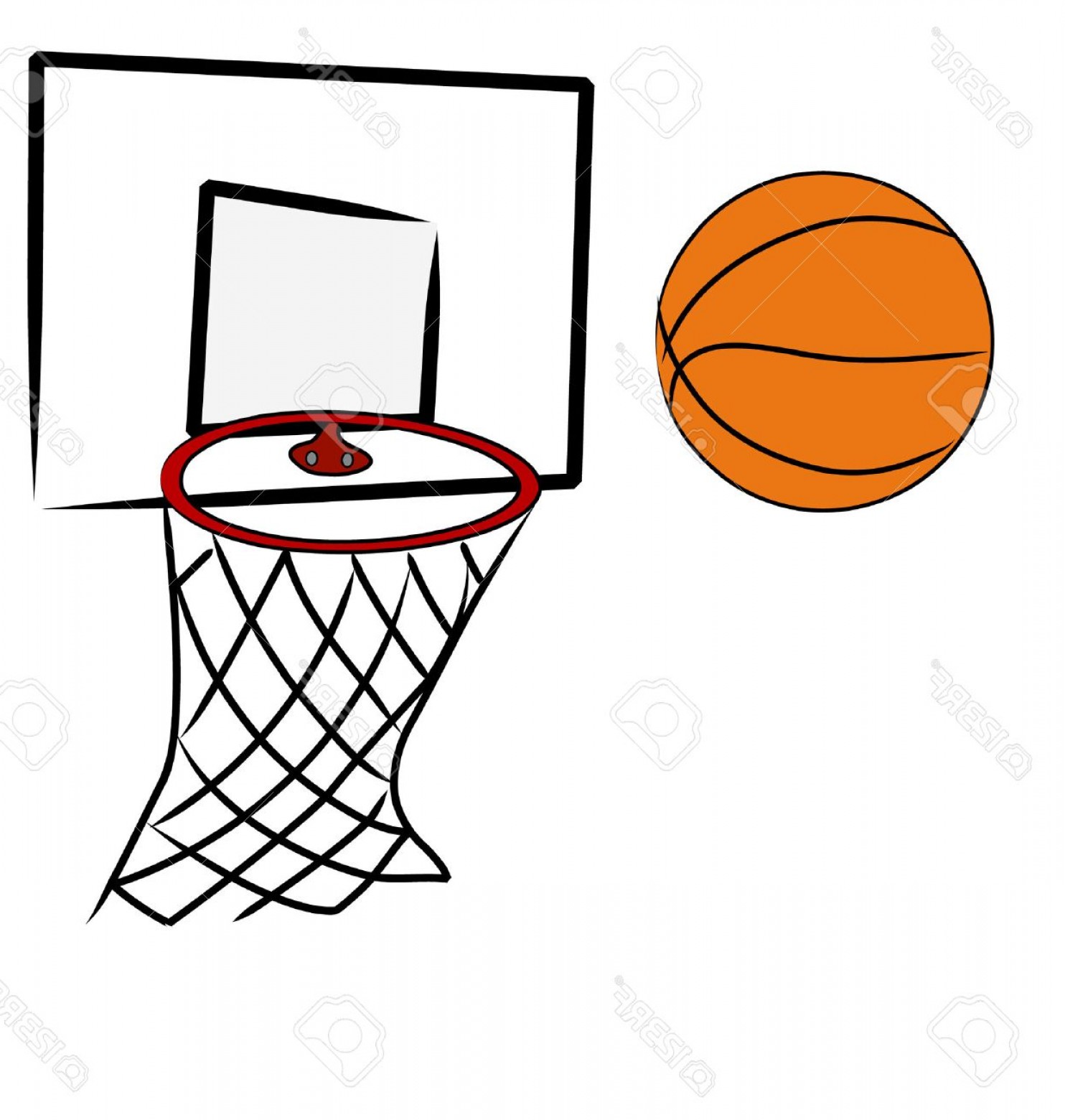 1484x1560 Photobasketball Being Shot Into Hoop Of Basketball Net Vector