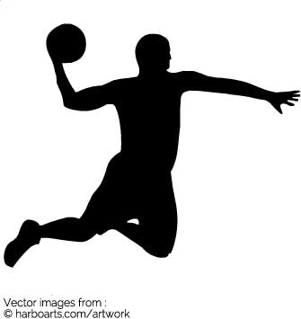335x355 Download Basketball Player Silhouette