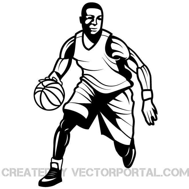 660x660 Free Basketball Player Vector Graphics.eps Psd Files, Vectors