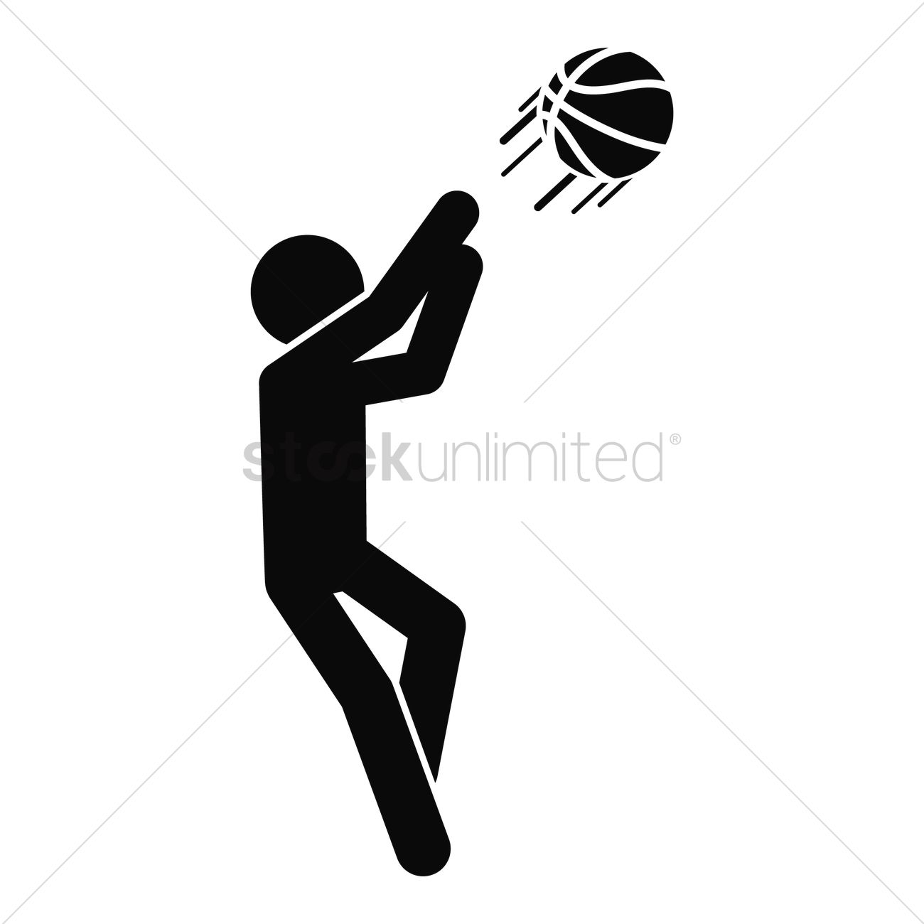 1300x1300 Basketball Player Vector Image