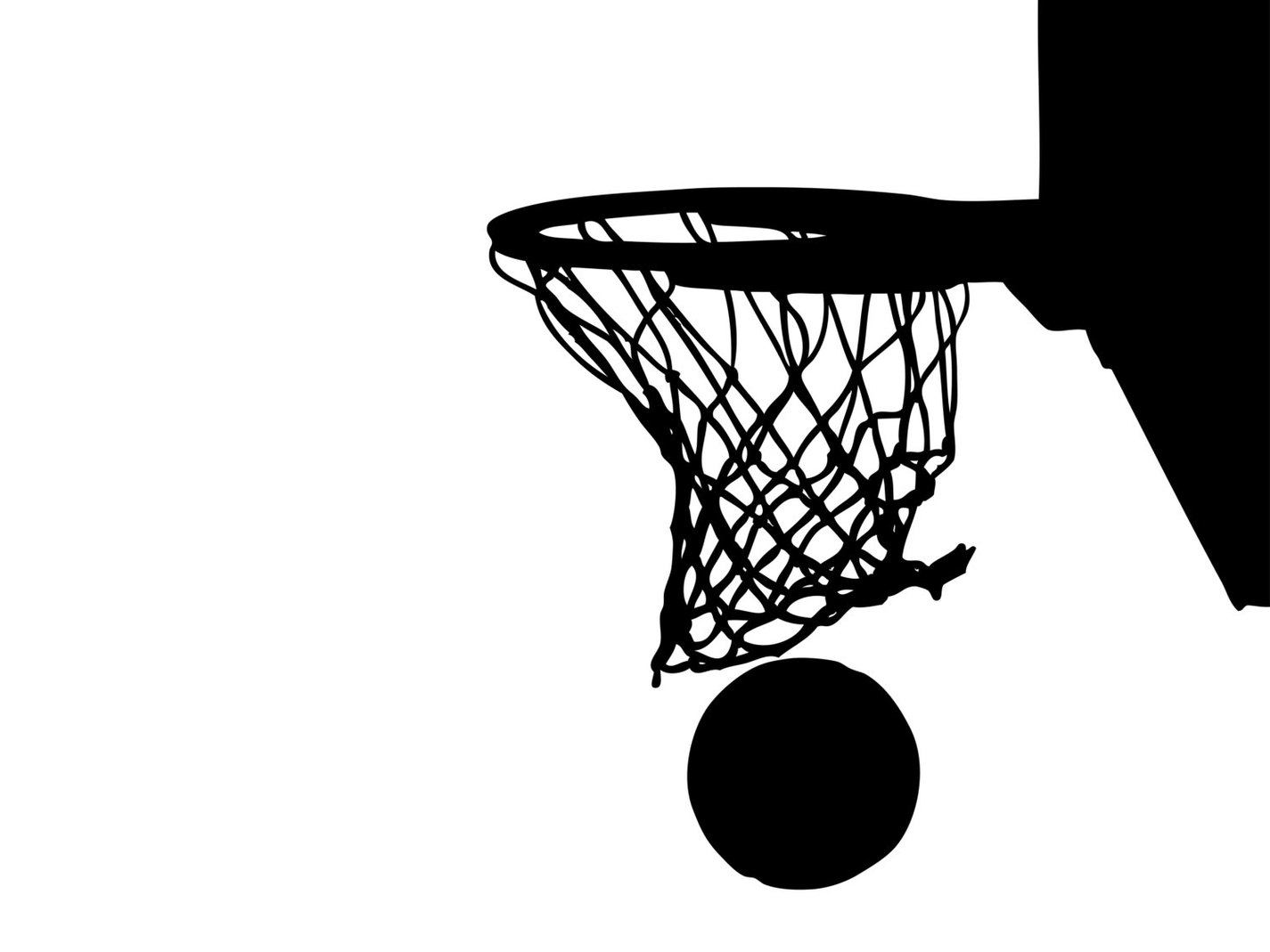 1425x1069 Black And White Basketball Clipart Gallery Images)