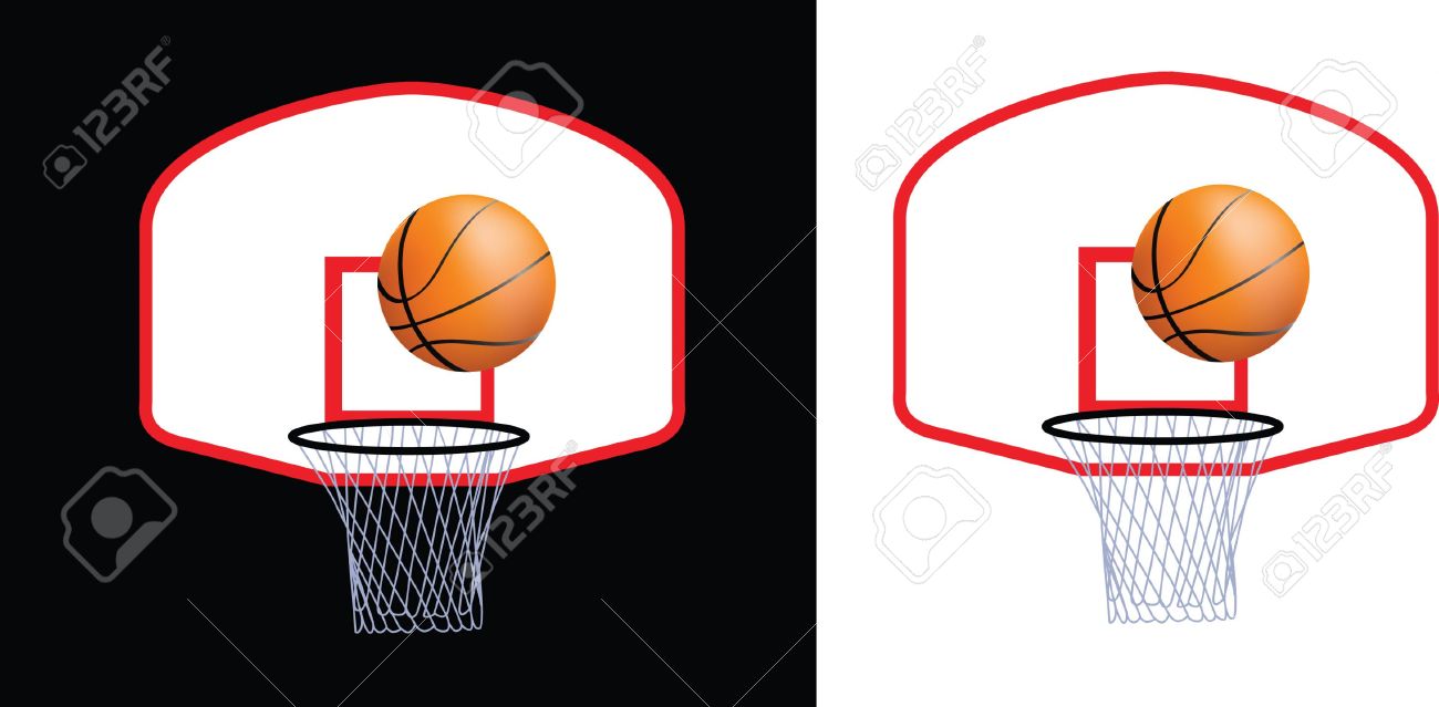 1300x639 Basket Clipart Basketball Goal